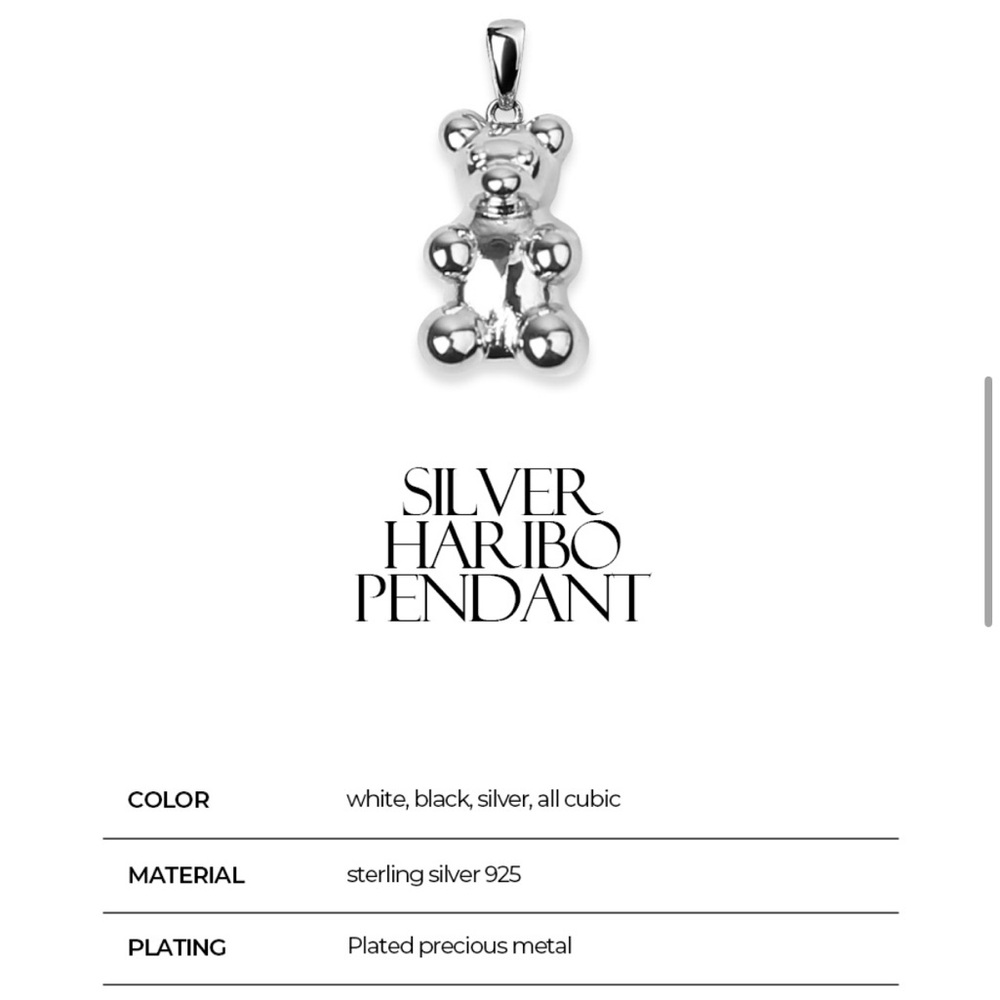 New Silver Haribo Pendant